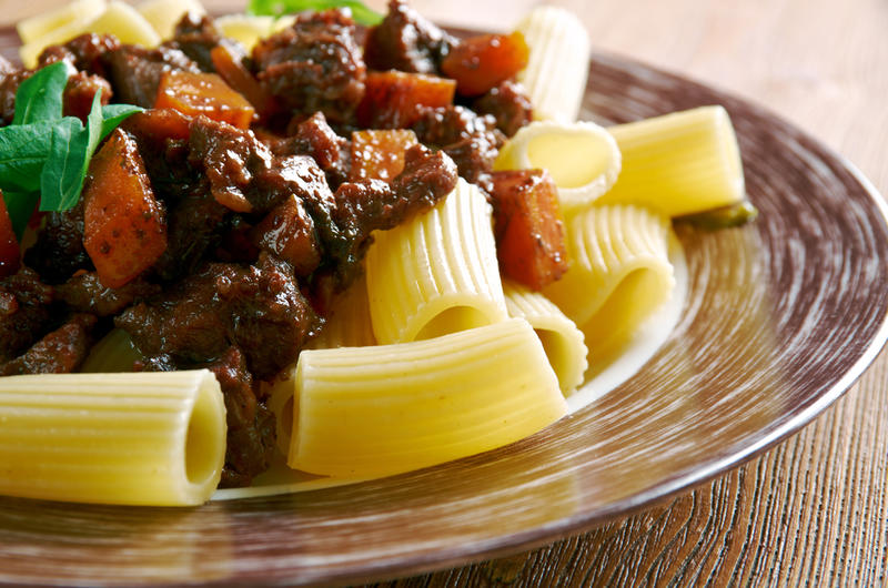 Pasta con salsa genovesa Pasta con salsa genovesa