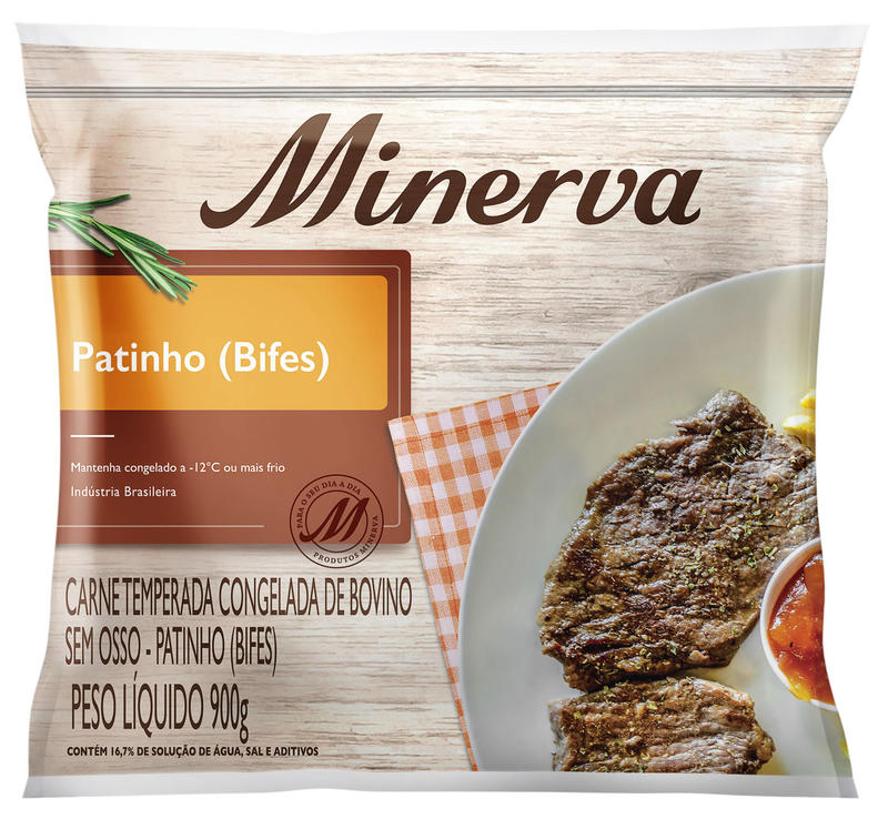Linha de Porcionados Minerva: Patinho em Bifes Linha de Porcionados Minerva: Patinho em Bifes