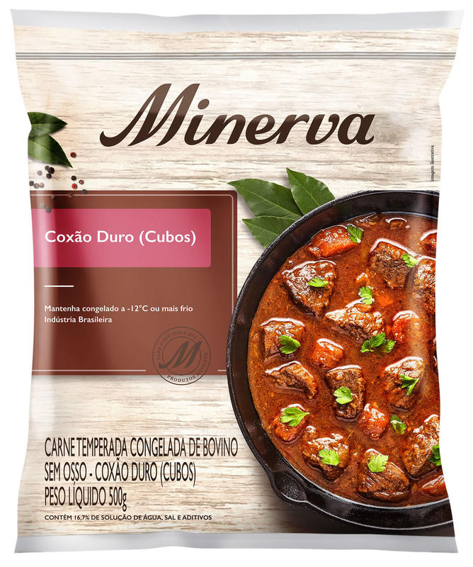 Linha de Porcionados Minerva: Coxão Duro em Cubos Linha de Porcionados Minerva: Coxão Duro em Cubos