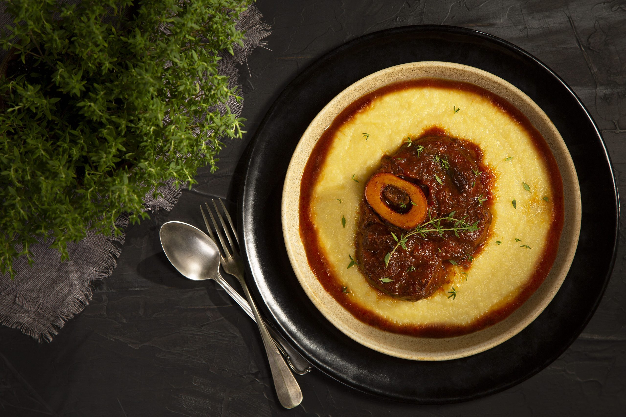Como fazer ossobuco com polenta Como fazer ossobuco com polenta