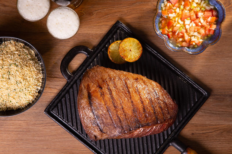 Como fazer picanha com farofa de alho Como fazer picanha com farofa de alho