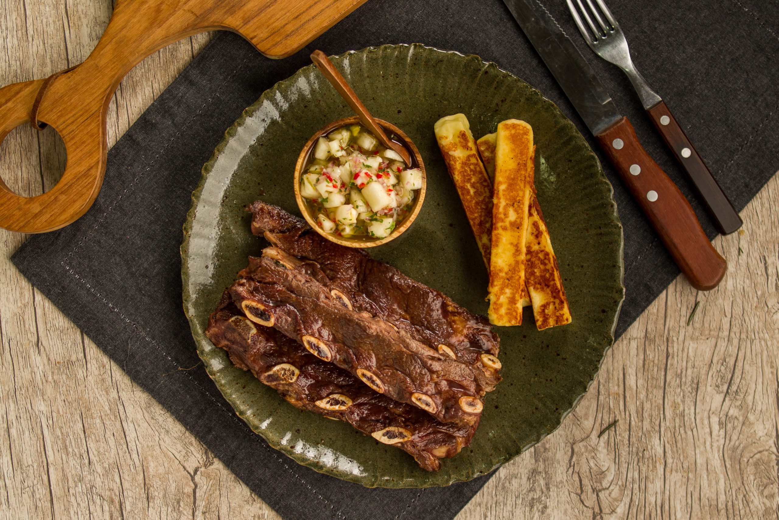Aprende a hacer asado de tira con vinagreta de piña picante y queso gratinado Aprende a hacer asado de tira con vinagreta de piña picante y queso gratinado