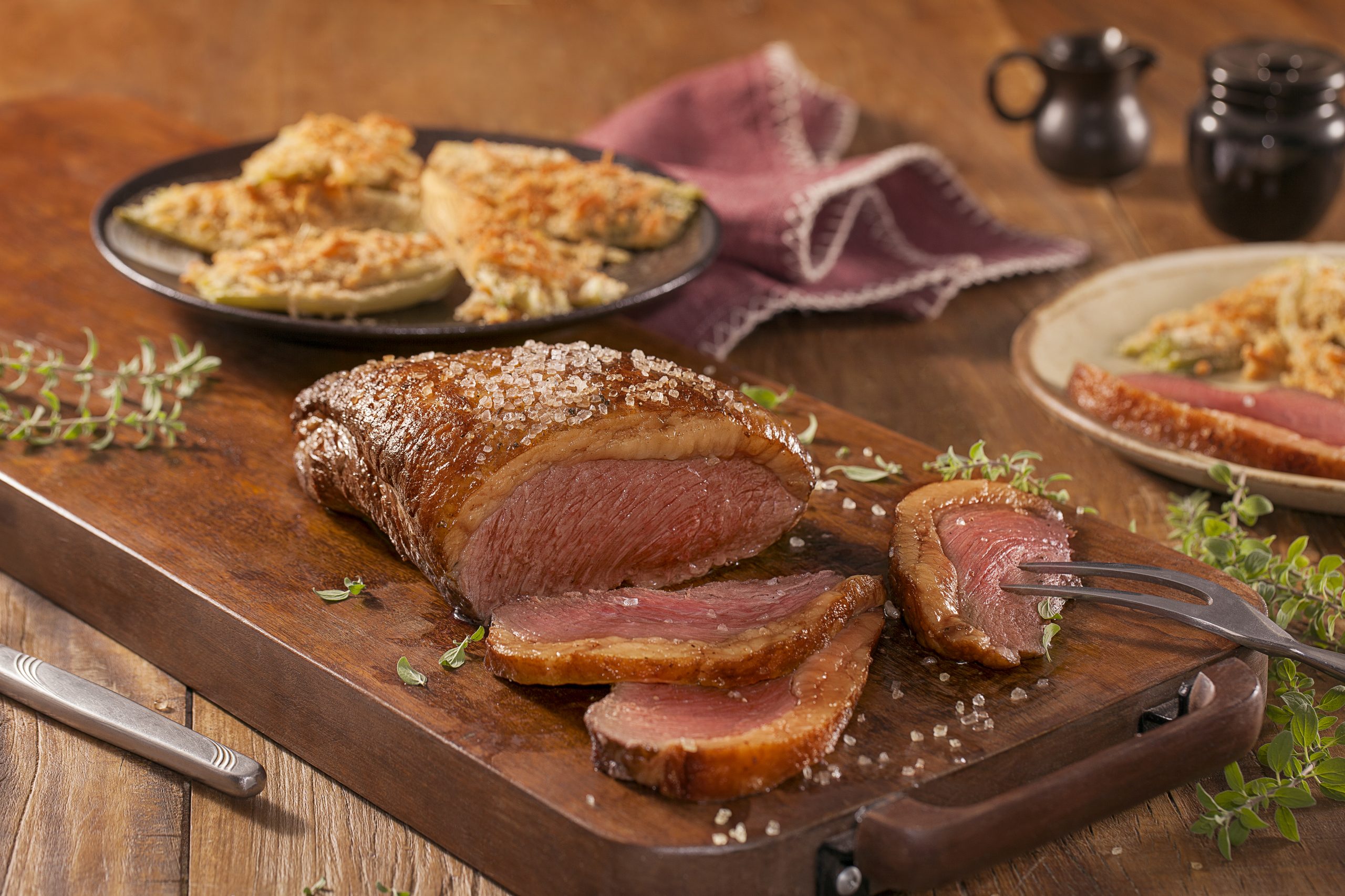 Receita de picanha servida com erva-doce assada Receita de picanha servida com erva-doce assada