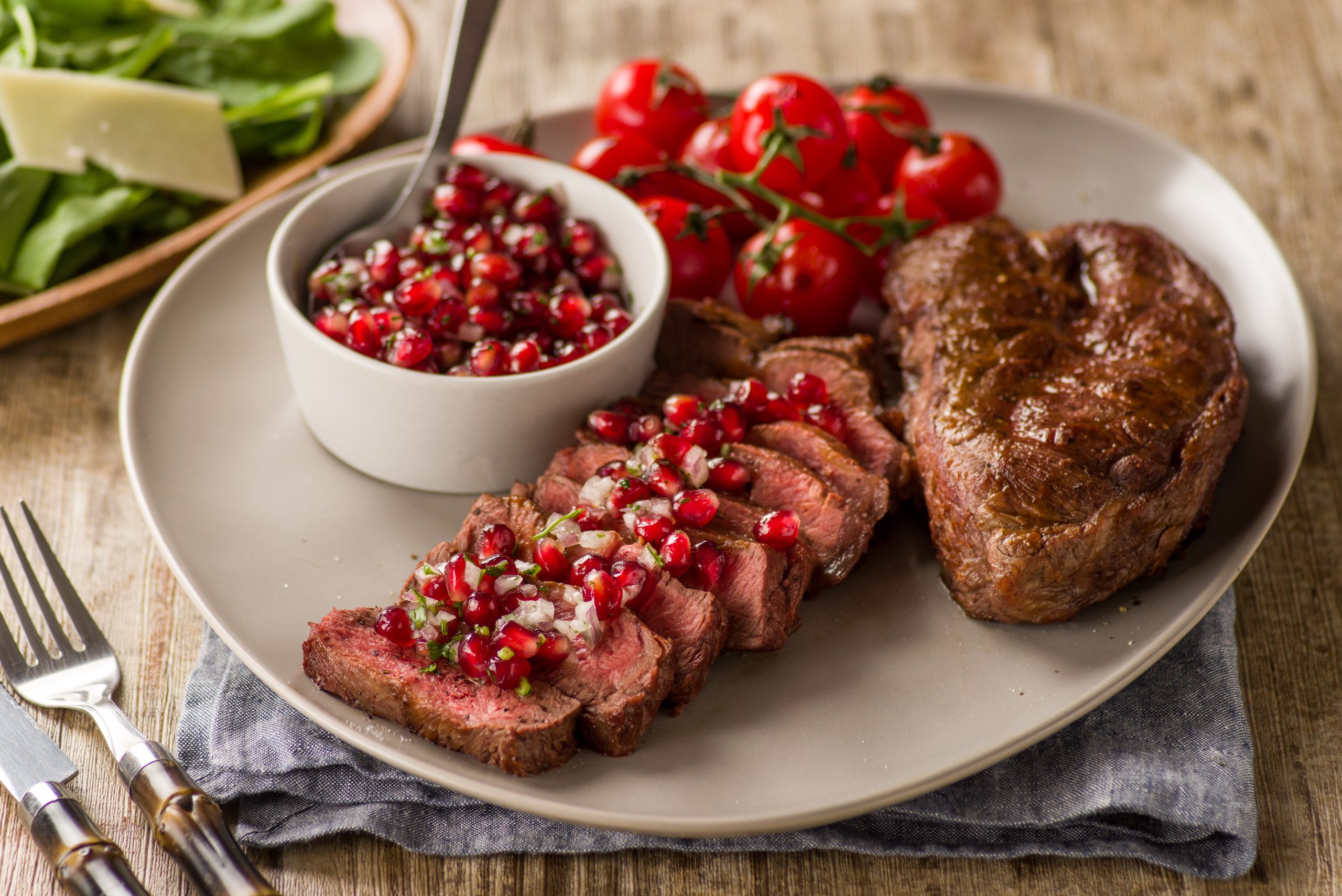 Aprende a hacer paleta a la parrilla con vinagreta de granada Aprende a hacer paleta a la parrilla con vinagreta de granada