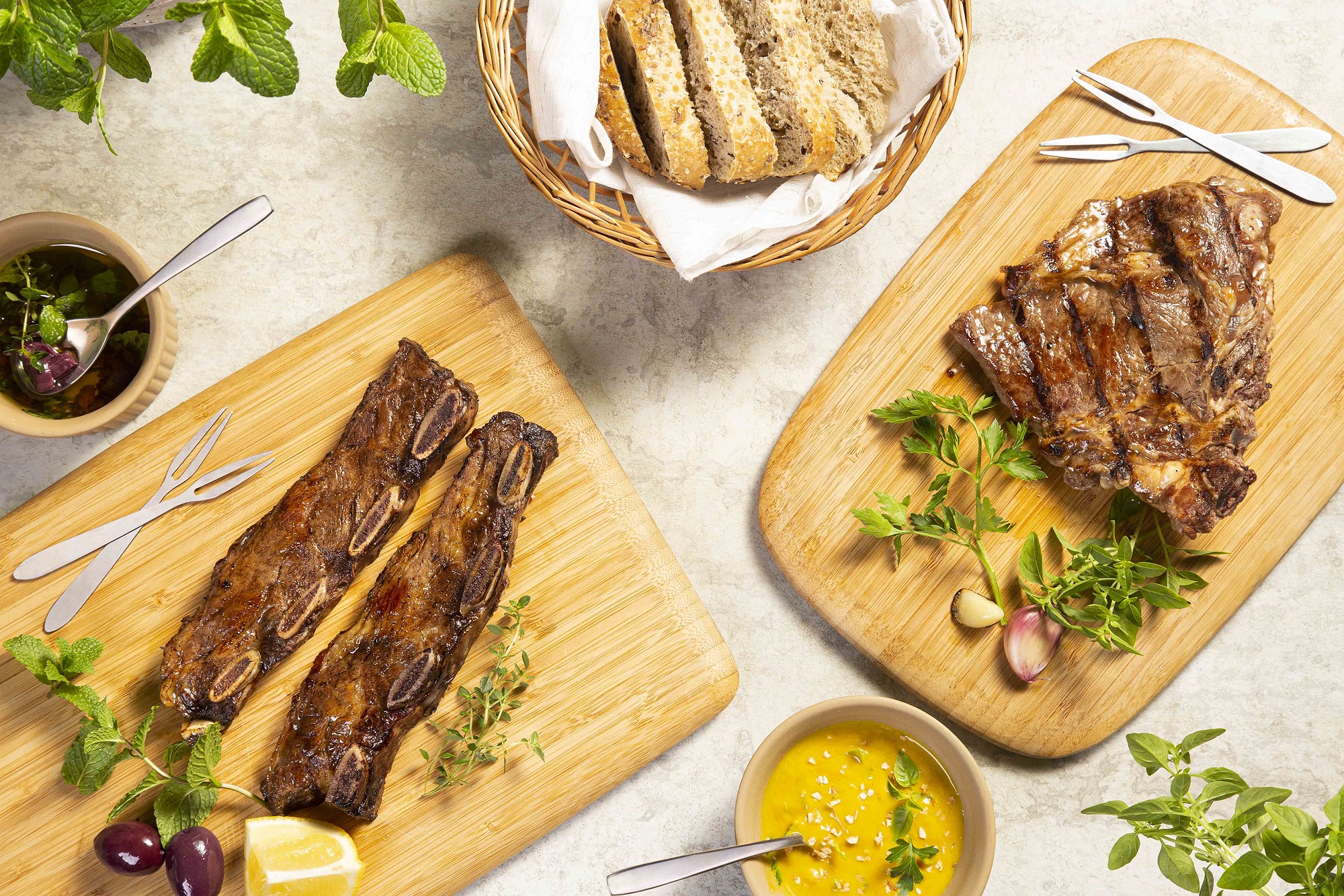 Receita de New York steak com legumes na cachaça Receita de New York steak com legumes na cachaça